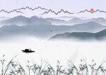           山水画  
