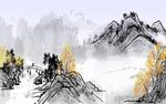           山水画  
