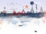           山水画  