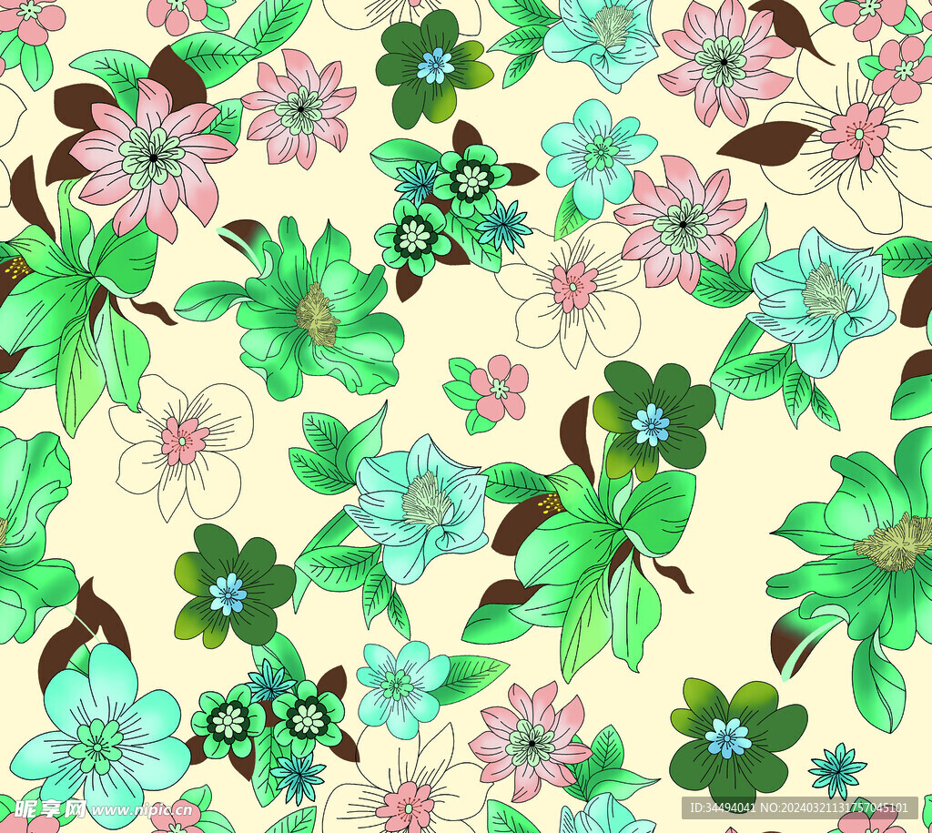 手绘花