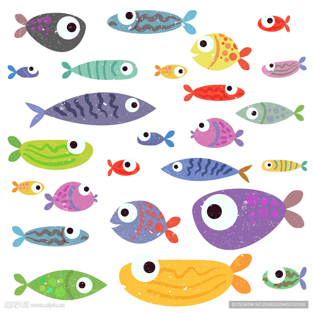 海洋鱼类插画