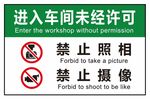 车间禁止拍照禁止摄像