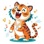 正在唱歌的虎