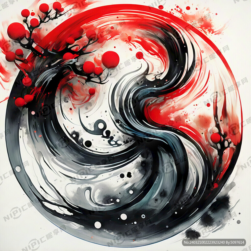 中国传统  四灵纹样   简约