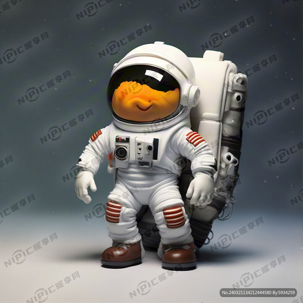 太空人手办 白色太空服  卡通