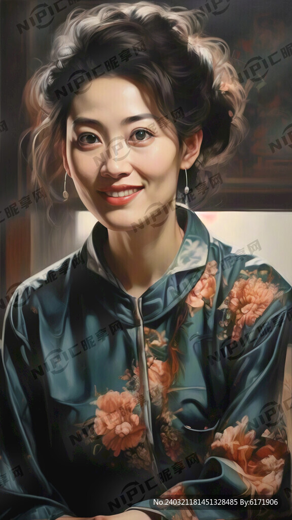 80后妈妈 正在打招呼