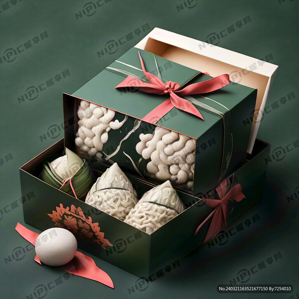 端午粽子礼盒 龙图案 