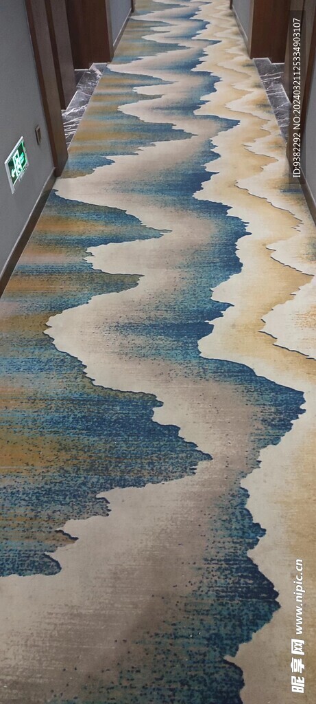 抽象山水 地毯 