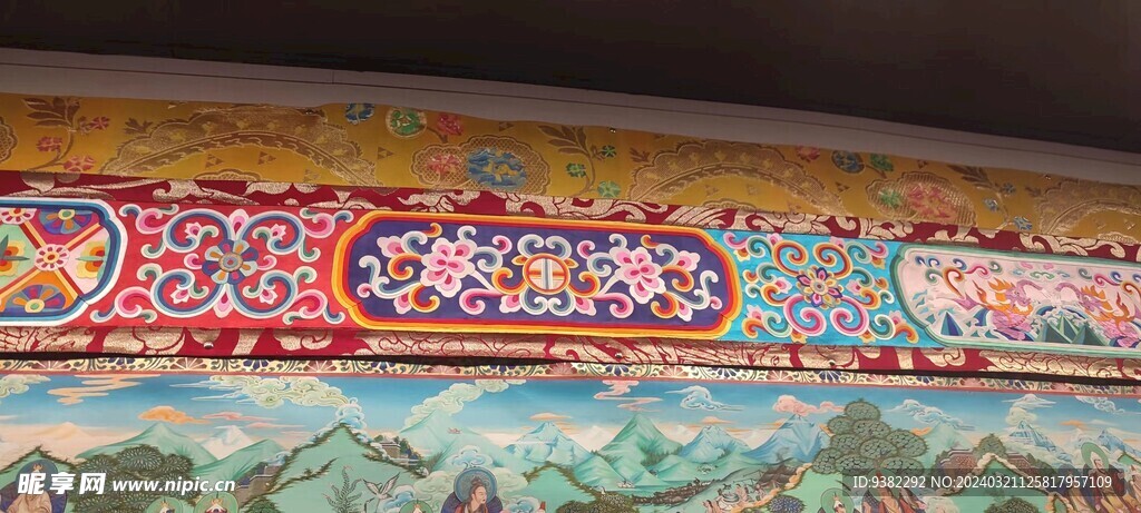 唐卡 花纹 
