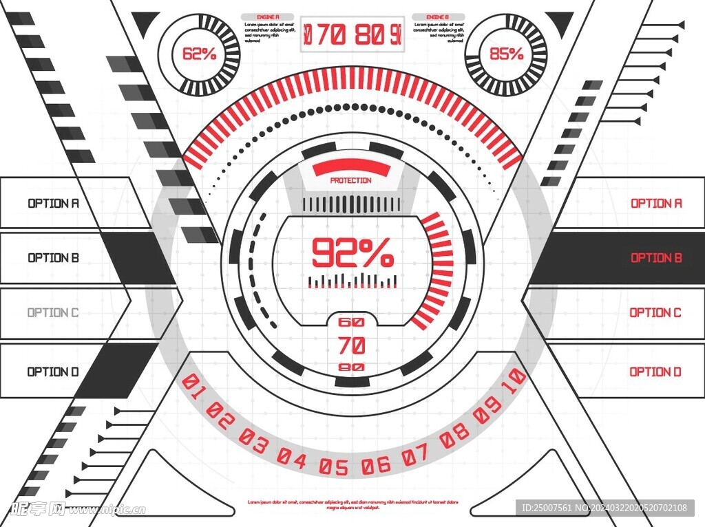 科技感仪表盘