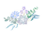 水彩花