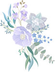 水彩花