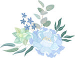 水彩花