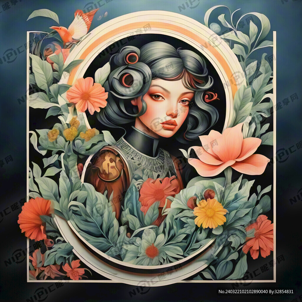 艺术画报背景图