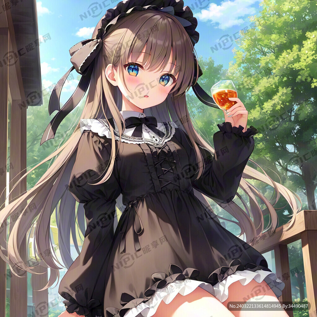 洛丽塔 可爱 少女 正面 卡通