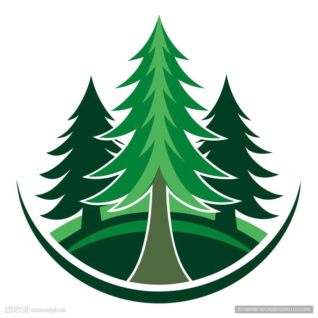 松树 logo
