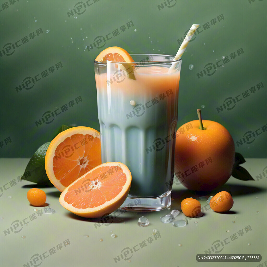 果汁 浅黄色底 清新