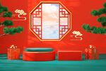 C4D电商海报 高端三维场景 