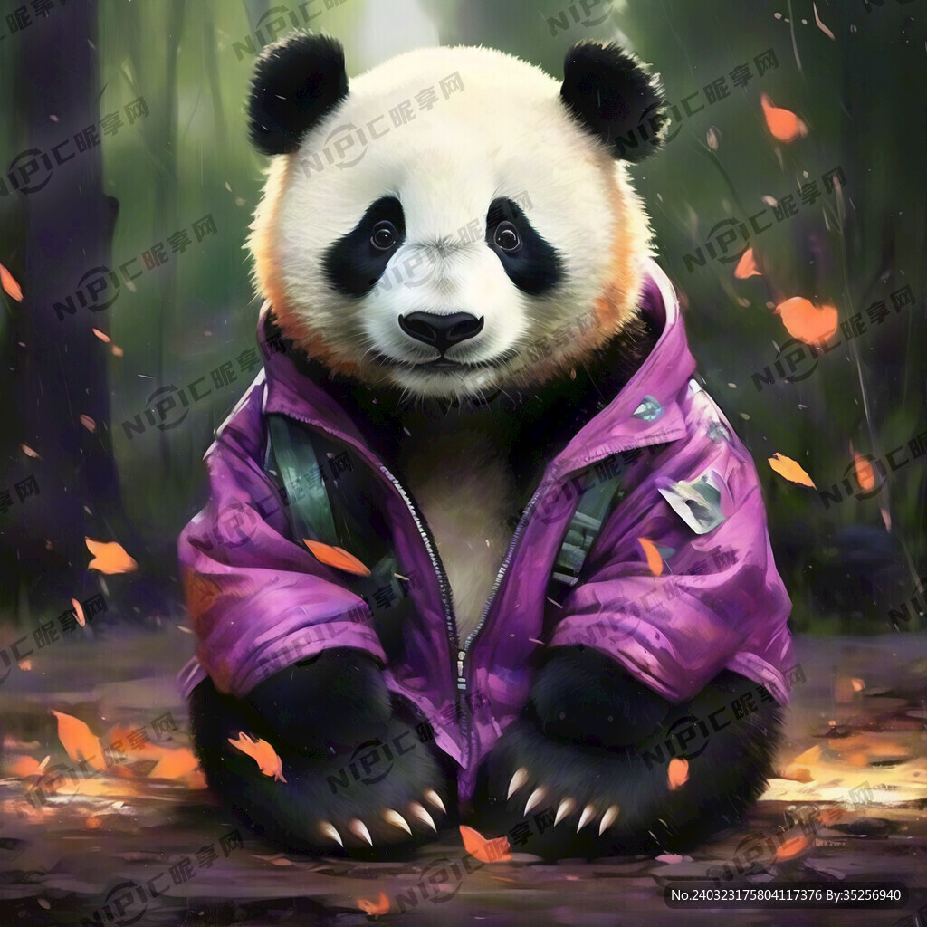 可爱的熊猫