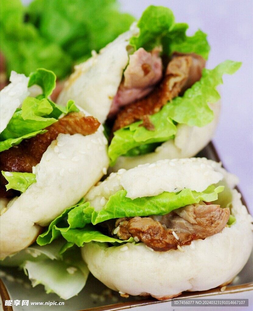 肉夹馍早餐图