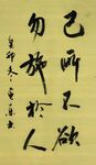 己所不欲  杨克东书法鸿鹄图片