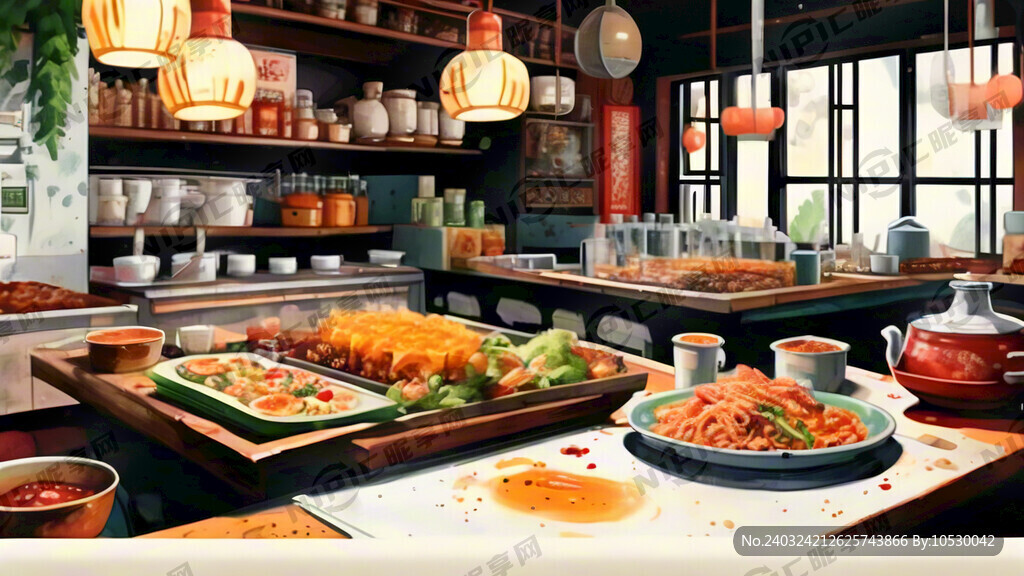 中餐厅的海报 体现食材新鲜