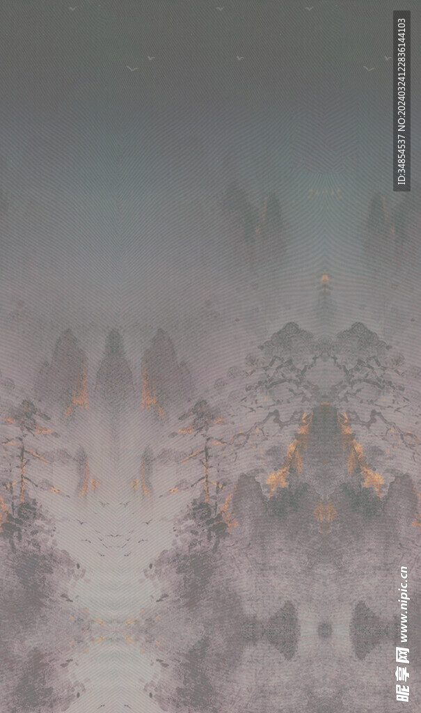 水墨山水画