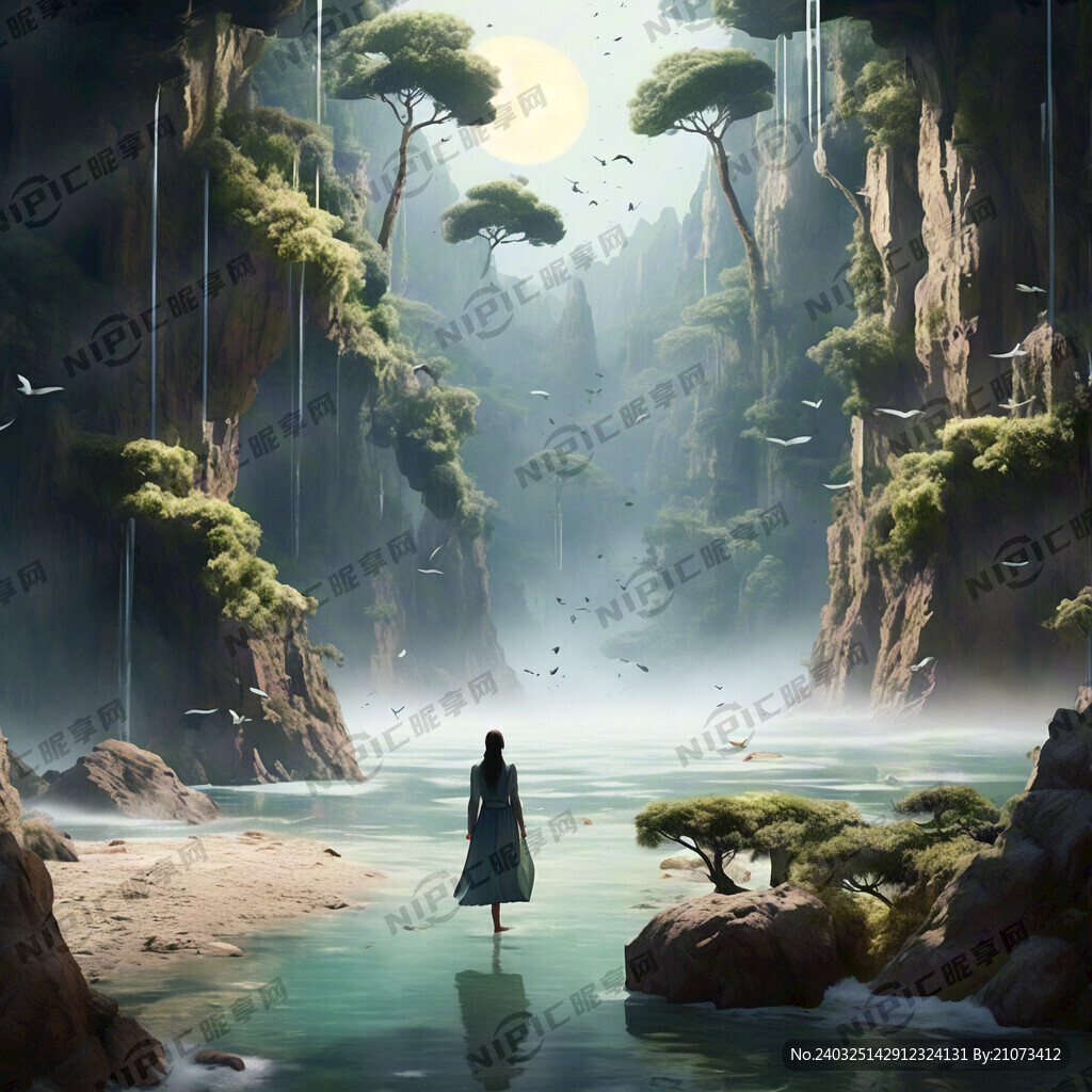 梦幻唯美新中式山海 超高清