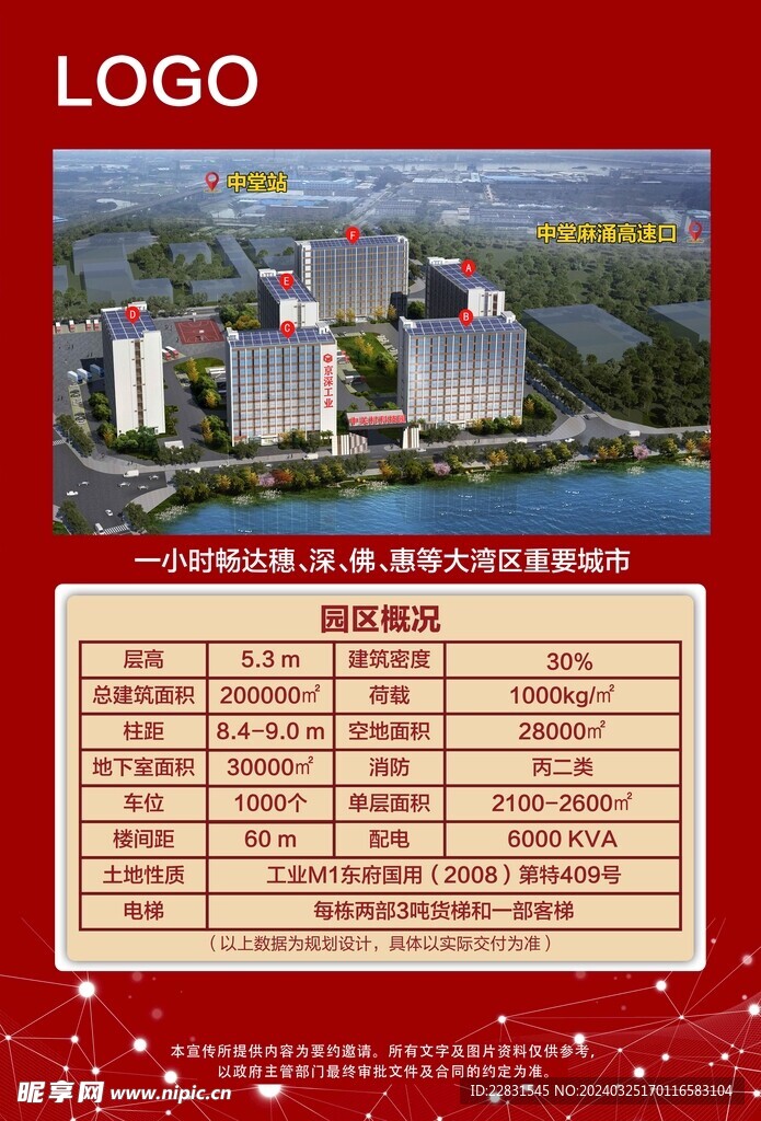 工业地产物业厂房园区招商灯箱