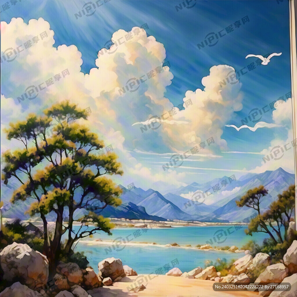 蓝天白云 青山绿水 阳光