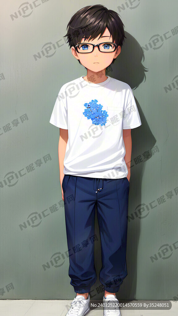 10岁少年 学生 新海诚风格