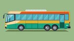 公交车 右侧视图