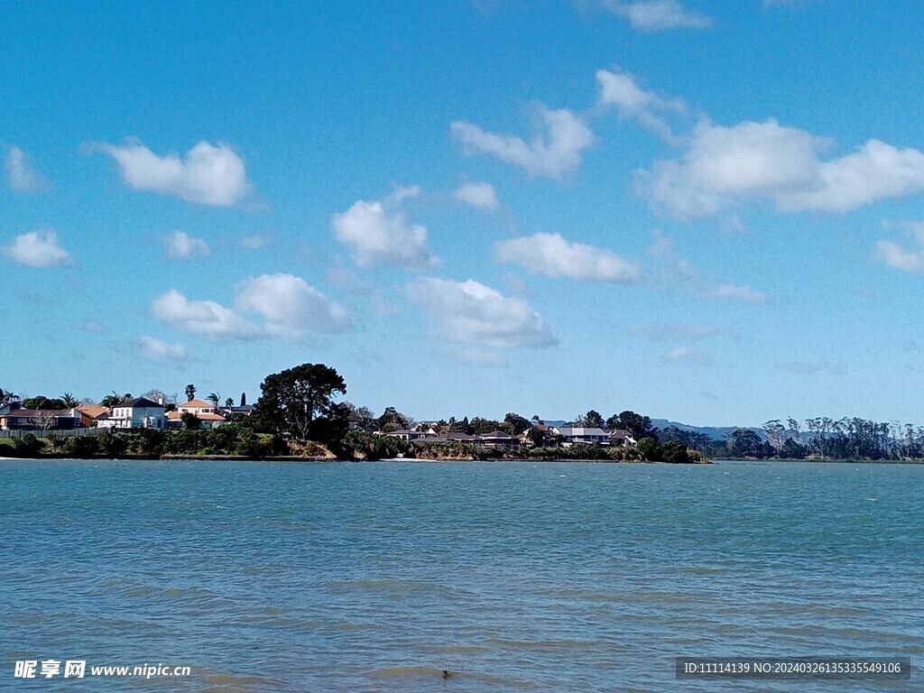 奥克兰海滨小镇风景