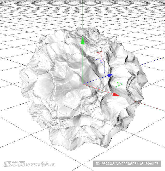 C4D模型 岩石  