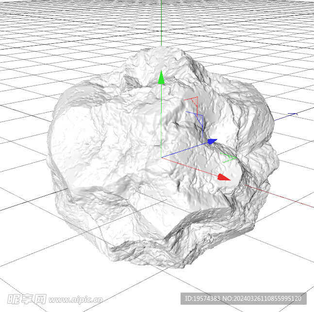  C4D模型 岩石 