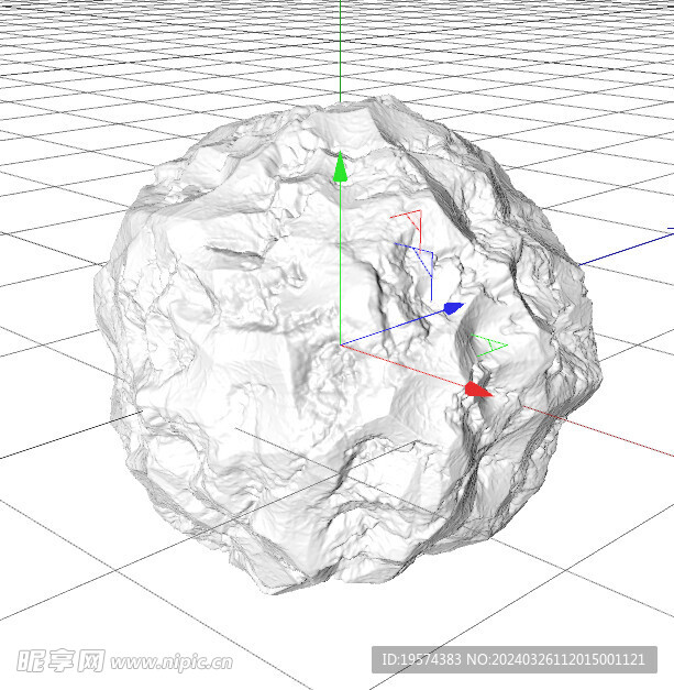 C4D模型 岩石 