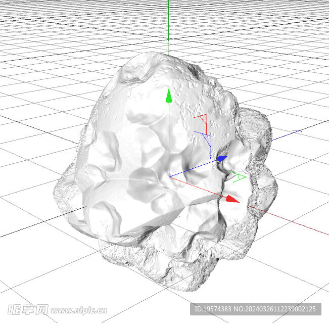 C4D模型 岩石 