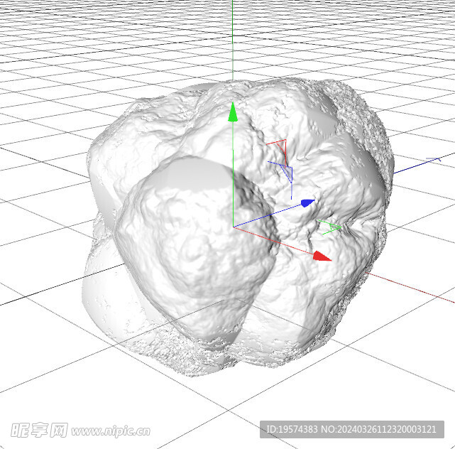 C4D模型 岩石  