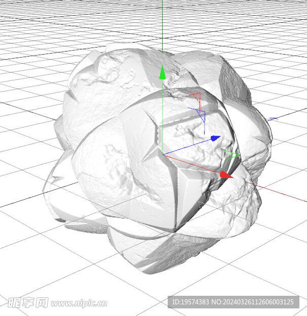 C4D模型 岩石 