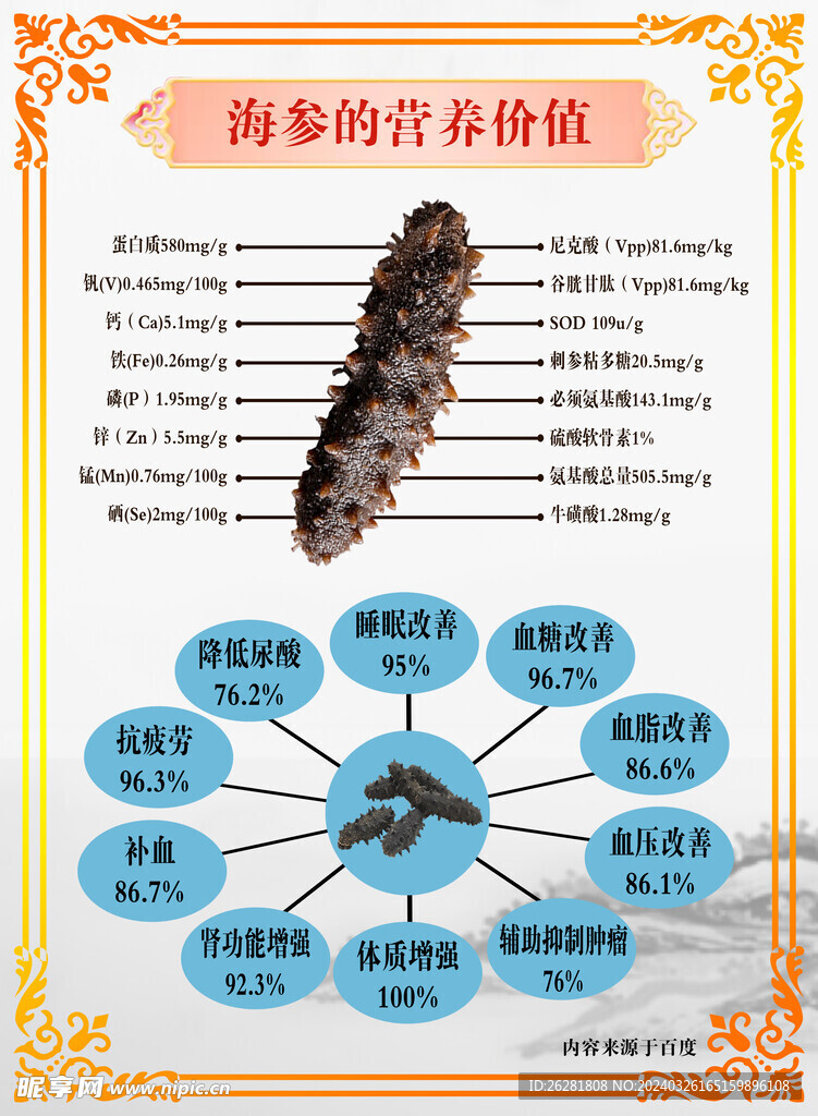 海参的营养价值