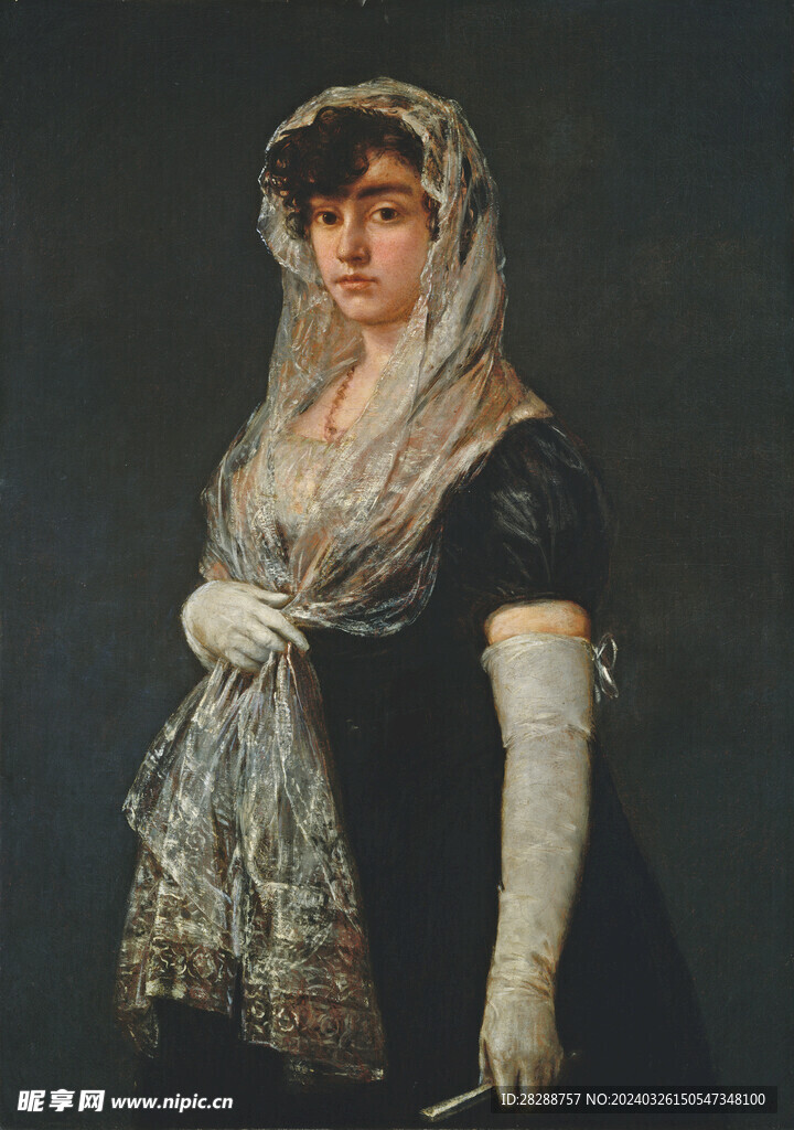 女性肖像油画
