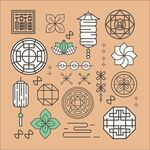           中国风花纹