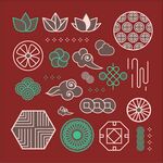           中国风花纹