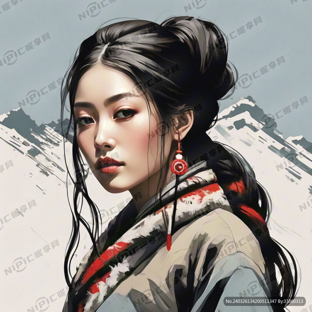 矢量绘画 平面 手绘线稿 简约