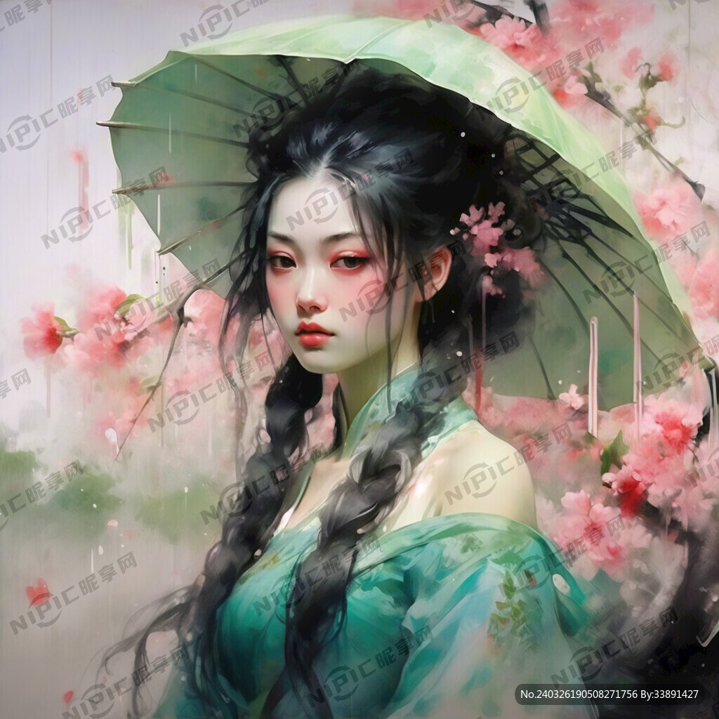 杏花烟雨下扬州  古风