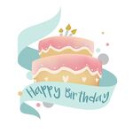 矢量生日蛋糕背景素材