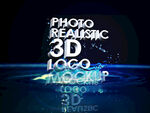 3D立体艺术字样机模版