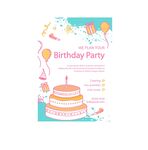 生日蛋糕生日海报矢量素材