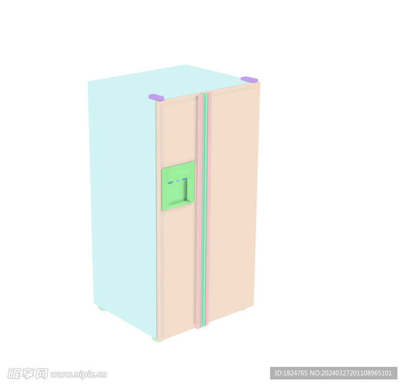 3D电冰箱模型