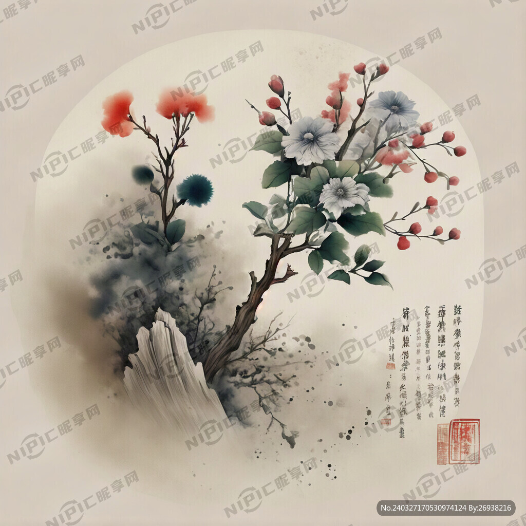中医文化 素淡效果 无人